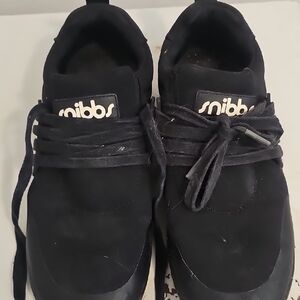 Snibbs Women's Black Sneakers, Skid Resitant.